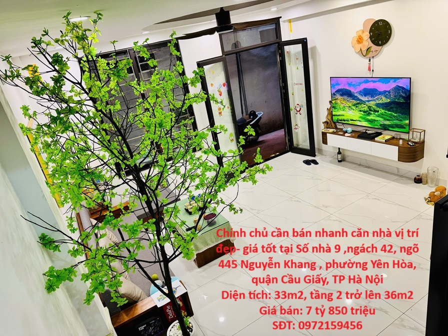 Chính chủ cần bán nhanh căn nhà vị trí đẹp- giá tốt tại quận Cầu Giấy, TP Hà Nội - Ảnh chính